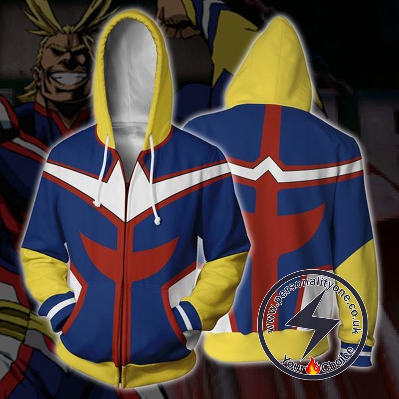 My Hero Academia All Might Zip Up Hoodie Jacket